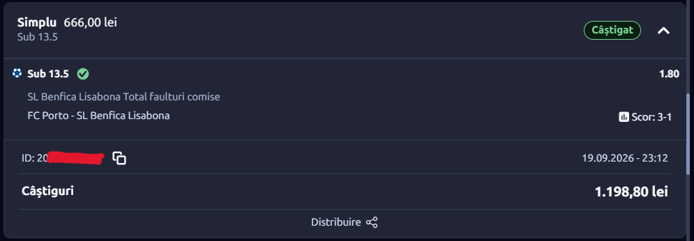 Dovadă Câștig Superbetiv 3