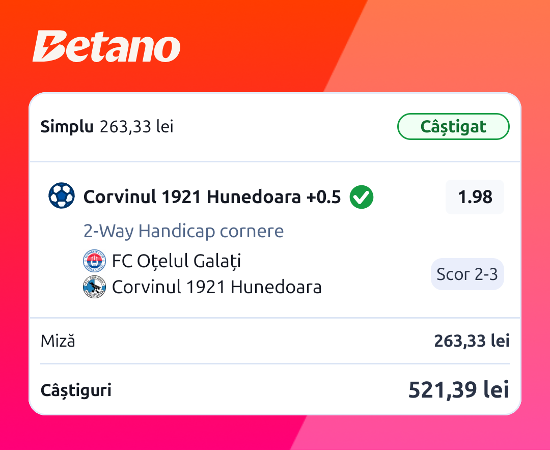 Dovadă Câștig Superbetiv 10
