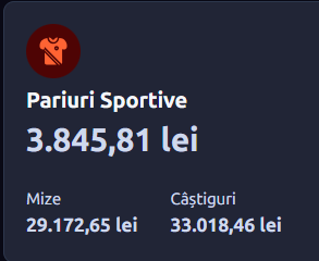 Dovadă Câștig Superbetiv 12