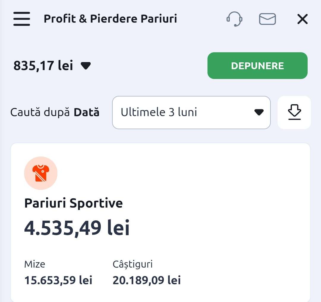 Dovadă Câștig Superbetiv 13